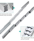 Beefy Aluminum Telescopic Cabinet Drawer Slide Rail For Concealed Desks And Kitchen Countertops 1450mm visible in detail