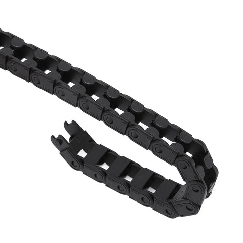 3D Printer Drag Chain 16.9 Inch Kit For Bamboo P1P Cable Carrier shown in durable ABS, long segment, for low noise, neat wiring.