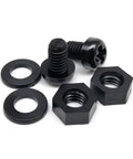 Black Nylon Insulated Hex Standoff Spacer Set For M2 M2.5 M3 M4 Hardware Includes Nuts Washers And Screws, black nylon spacers