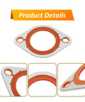 Heavy Duty Aluminum 1/8 Inch Water Neck Housing Gasket With Silicone Seal Replacement For Chevy Small Block And Big Block V8 Engines Including 265 283 305 327 350 383 396 400 427 454 472 500 Hot Rod Ready, shown in close-up