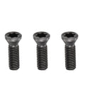 Tough As Nails Heavy Duty 12.9 Grade Carbon Steel T15 Torx Drive Socket Set Screws With Secure Grip M3.5 3 Pack shown from the front.