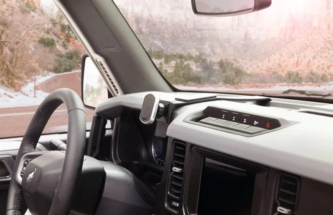 MagSafe Car Phone Mount With ProClip AMPS Base Plate Magnetic Holder For iPhone 12 And Newer And Samsung Vehicle Installed