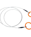 Heavy Duty Log Choker Cable 3/16 Inch X 10 Ft With Tow Rings For UTV ATV And Lawn Tractors, Forestry Grade Wire Rope Accessory