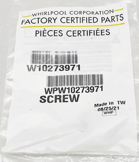 Beefy Heavy Duty Front Load Washer Lid Latch Screw Replacement, Durable Metal Mounting Screw, Easy Install, OEM Sealed Pack, Front Load Washer Hardware EA260519, sealed bag
