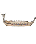 Hand Carved Dragon Boat Incense Burner With Traditional Chinese Design Incense Stick Holder And Censer Ornaments side view