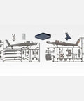 Snap Together Apache Helicopter Model Kit With 41 Pre Painted Pieces No Glue Or Paint Needed Includes Realistic Decals And 4 Blade Main Rotor