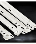 Stainless Steel Cabinet Drawer Slides Set With Side Mount Ball Bearing Rails for Smooth Silent Glide 1 Pair