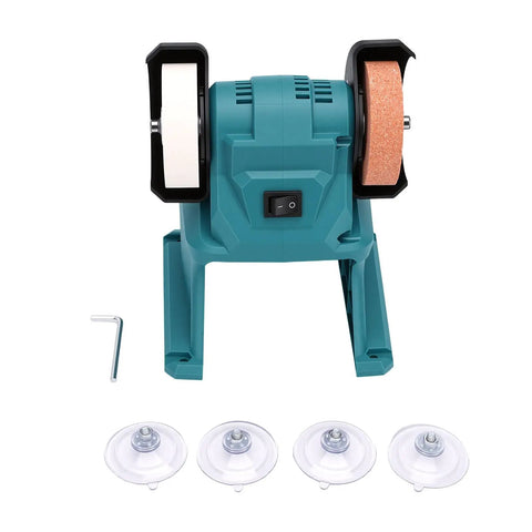 Hamwesh 5500 RPM Bench Grinder With Dual Wheels, Precision Metal Buffer Polisher for tough DIY tasks and heavy duty grinding.
