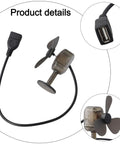 Compact 5W Wind Turbine Portable With LED Light For On The Go Power Lightweight Renewable Energy Generator with USB cable