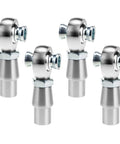 Heavy Duty Heim Joint Rod End Kit Three Quarter Inch Chromoly With Right And Left Hand Threads For Steering And Suspension Applications Load Capacity 28,081 Lbs Built To Take A Beating On Off Road, shown in four views