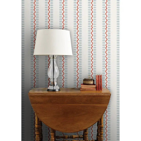 Top Shelf Vinyl Wallpaper Featuring Subtle Leather Grain And Eclectic Funky Patterns Paste The Wall Setup for an office table lamp.
