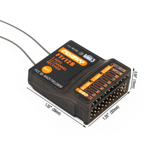 FTr12B Receiver for 18 Channel RC Transmitter With 2.4G Link And 3.5 Inch TFT Touch Screen For RC Cars Boats Drones FPV Pro Grade Control