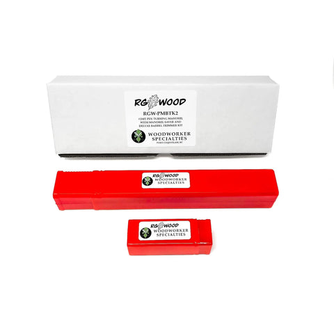 MT2 Pen Turning Mandrel Kit With 7mm Drill Bit And Deluxe Barrel Trimmer in packaging