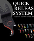 Quick release system for 14 Piece Hook Knife Blade Set For Oscillating Tools Cutting Roofing Shingles PVC Floor Carpet