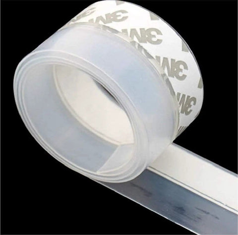 Door Bottom Seal Strip For Glass Doors And Shower Enclosures, Easy Install Weatherproof Rubber Flex Seal on a roll