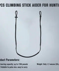 Three Pack Climbing Stick Aider for Hunting Daisy Chain Single Step Aider Hand Braided Lightweight Rope Ladder