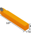 Single bit from 20 Piece Half Inch Carbide Tipped Cutter Tool Bit Set for Metal Lathe Tooling with AR8 AL8 BR8 BL8 E8 C8 Bits
