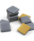 12 Pack 1 Inch Teflon Furniture Glides Pads With Self Stick Sliders For Carpet Tile And Hardwood Floors Ground Protectors Square Shaped