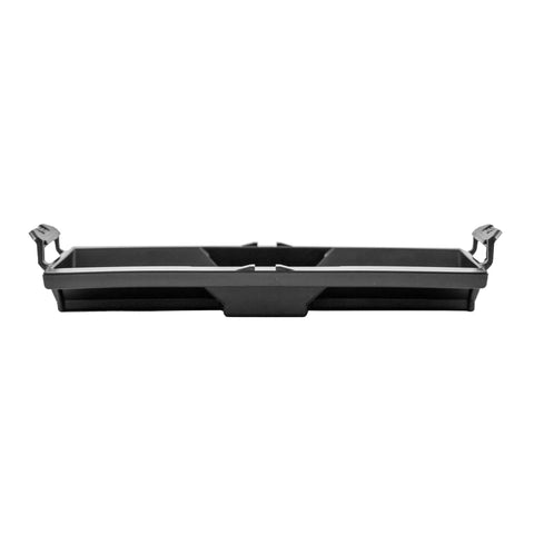 Front view of TracPak Quick Release Mounting Base for Track Mount Storage Boxes, Includes T Bolt and Surface Mount Hardware
