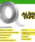 Nano Tech Double Sided Tape Heavy Duty Mounting Tape For Walls And Posters Clear Adhesive Wall Tape That Bonds To Metal Plastic Glass Aluminum Great For Decor And Photo Displays As Seen On TV 30 Feet roll with benefits.