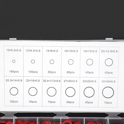 Heavy Duty Red Steel Paper Insulation Washers Kit With 600 Pieces In 9 Sizes For Transformer And Electrical Appliances Pro Grade Elastic And Abrasion Resistant Washers For Better Insulation And Secure Mounting, size chart