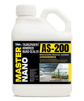 Heavy Duty Invisible Waterproof Sealant With Tough As Nails Nano Shield For Concrete Tile Marble And Masonry That Delivers Battle Tested Abrasion Resistance While Going Down Slick And Breathable For Absolutely Zero Residue in a large bottle.