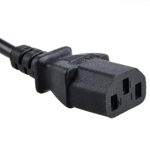 Close-up of AC Power Cord For Korg M3 61 M361 Synthesizer Keyboard Music Workstation 5ft Long High Quality Cable with plug end