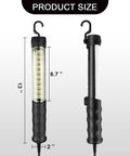 Bright As Day LED Trouble Light With 25 Foot Cord Magnetic Swivel Hook For Car Repair Workshop And Construction 800 Lumens