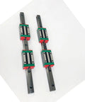 Two Piece Square Linear Guide Rail Set 1250mm HGH15CA Bearing Motion Slider For CNC, 3D Printing, And Semiconductor Equipment, High Precision, Low Backlash, Stable Alignment, Durable Guide Core with four blocks
