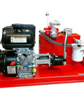 Portable 7 HP Gas Hydraulic Power Unit With Double Stage Pump Delivering 2500 Psi Effortlessly Powers Dovetail Ramps Implements And Winches