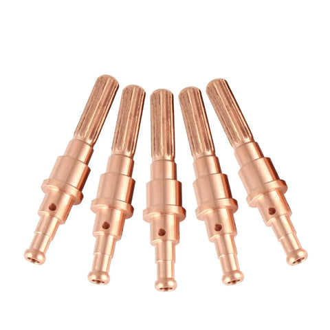 Get A Real Deal With These 5 Pcs Plasma Cutter Electrodes 9-8232 Built For Thermal Dynamics Sl60-100 Torch showing copper electrodes.