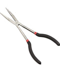 Extra Long Reach Needle Nose Pliers Set For Tight Spaces Three Piece Versatile Workhorse Tool Kit With 90 Degree 45 Degree And Straight Tips For Precision Gripping Of Small Parts In Narrow Openings Black Finish