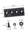 Track Connecting Plates For Barn Door Hardware Two Pack No Sweat Easy Install Carbon Steel Flat Mending Plates Bracket Connectors