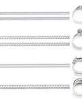 Clear Silicone Ring Size Adjuster Guard For Loose Rings Fits Most Rings For Women And Men Four Adjustable Loop Sizes No Adhesive Needed Easy Resizing With More Loops For A Tighter Fit on display with various ring styles