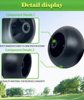 Heavy Duty Deck Rollers With Solid Shoulder Bolts And Lock Nuts For Zero Turn Mowers And Riding Tractors Ultra Smooth Gliding Wheel detail view