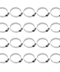 BWBWND 20-pack stainless steel hose clamps, 1-1/2"–2-1/2" range, worm gear clamps for automotive/plumbing