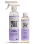Plant Based Natural Stone Cleaner Starter Pack For Marble And Granite Countertops Showers Floors And More Fragrance Free Kid And Pet Friendly Safe For Sensitive Skin, 8oz concentrate and spray bottle