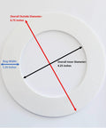 Plastic 4.25 Inch Light Trim Goof Ring For 4 Inch Recessed Ceiling Can Lighting Fixtures Off White Easy Clip In No Fuss Design