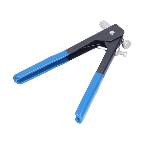 Rivet Nut Gun Kit With Mandrels M3 To M8, 86 Piece Manual Hand Riveter Set With Wrench, blue handles, non-slip grip