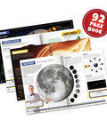 Immersive VR Space Lab Science Kit For Kids Aged 8 To 12 Realistic STEM Adventure With 92 Page Interactive Guide And 128 Experiments open 92-page space book