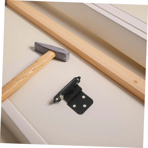 Self Close Spring Door Hinge 3 By 8 Inch Metal Cabinet Hinge Black Auto Closing For Kitchen Cabinets And Home Furniture Doors