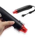 Handy 300W Heat Gun with Dual Temperature 392F and 662F, red-tipped portable hot air tool for epoxy resin removal