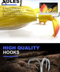 Topwater Duckling Lure For Freshwater Fishing Dope Realistic 3D Yellow Duckling Floating Bait with two rotating feet and hook
