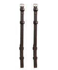 Replacement Cheek Pieces for English Bridle, Hook Fastening, Half Inch 13mm Leather, Vegetable-Tanned Leather, Matching Stitching