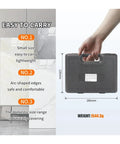 Premium Diamond Coated Hole Saw Bits Set For Drilling Tile Glass Marble Granite And Stone With Cup Shape Design That Provides Smooth Clean Holes Without Chipping Or Cracking While Matching Your Standard Handheld Power Drill For Super Easy Home. black carry case 280mm x 220mm, 1544.3g