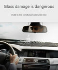 Driver's view of cracked windshield highlighting need for Effortless Windshield Repair Kit For Scratches And Chips, Quick Fix Set For Cracks.