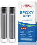 Two Part Epoxy Putty Stick For Quick Repairs On Pools Heaters Metal Plastic Ceramic Water Resistant Black 120g All Purpose Underwater Patch Kit Ideal For Boats Fences Tanks Leaks, showing two black putty sticks and packaging.