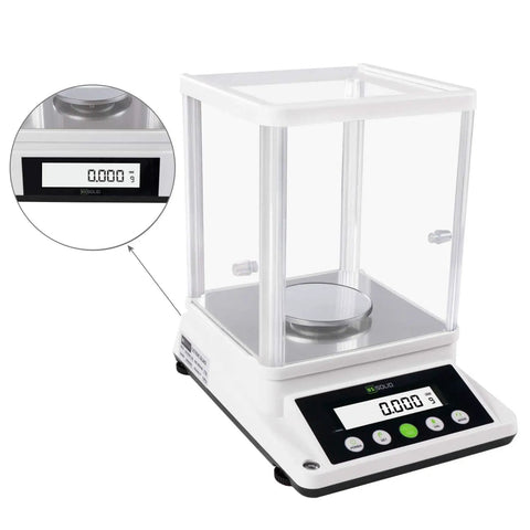 Digital Analytical Balance 110 g Capacity With 0.001 g Readability High Precision Lab Scale With Front And Rear Dual LCD Screens