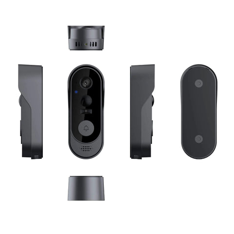 1080P Video Doorbell With Night Vision And Two Way Audio Battery Powered Outdoor Security Camera Instant Alerts Human Detection