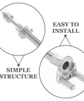 Heavy Duty Golf Cart Tie Rod End Set In Silver Iron For Super Smooth Steering And Improved Performance Front Inner And Outer Link Rods Easy Install Replacement Wide Compatibility With Various Cart Brands And Models, easy install and simple structure.